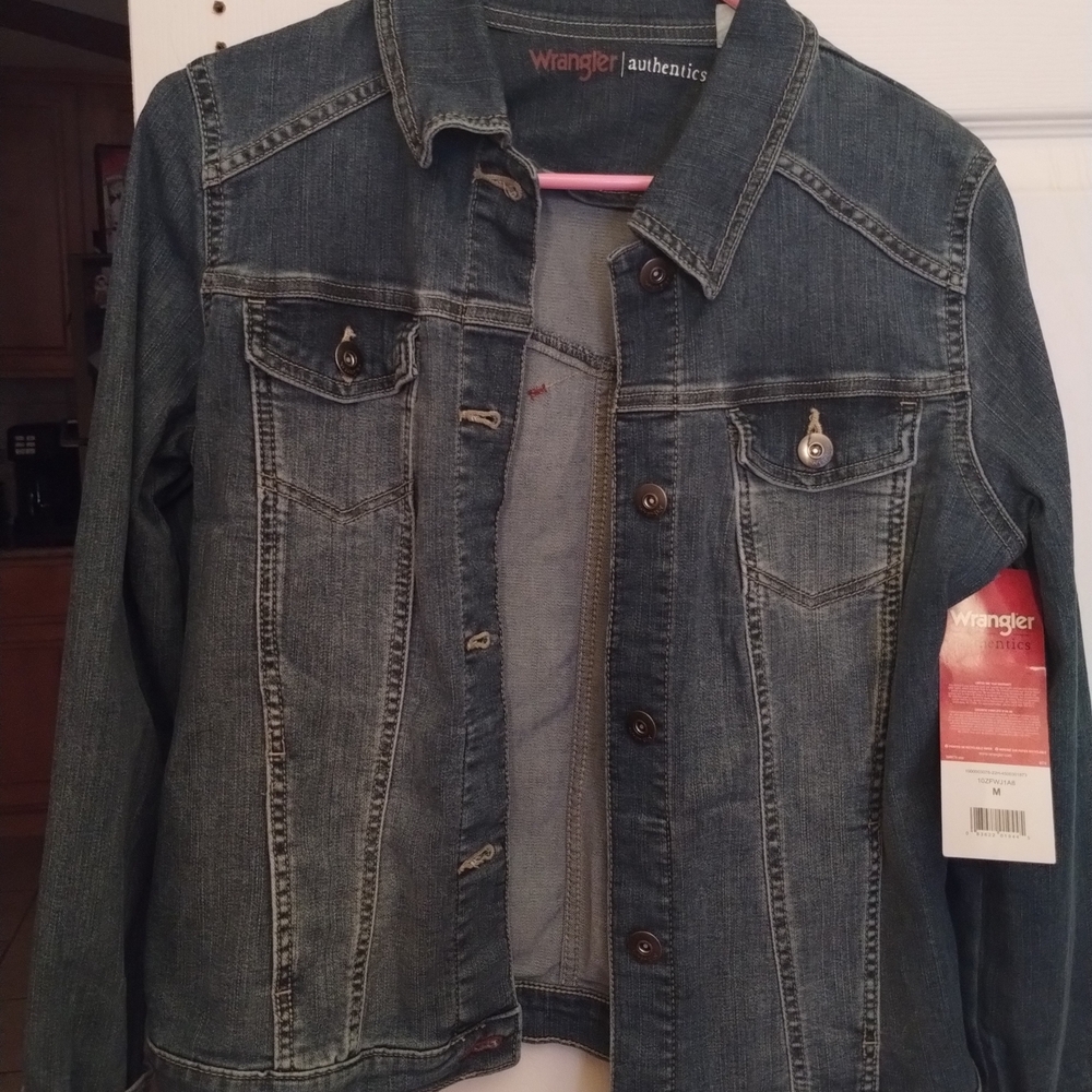 Wrangler Women's Authentic Denim Jacket - Dark Blue